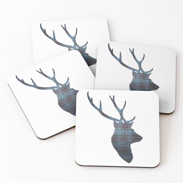 Item preview, Stag in Blue Tartan designed and sold by Murph's Images.
