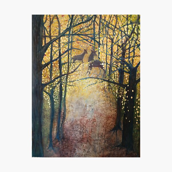 Vista previa del artículo con la obra «Otoño dorado», diseñado y vendido por jacquelineeirianmckay.