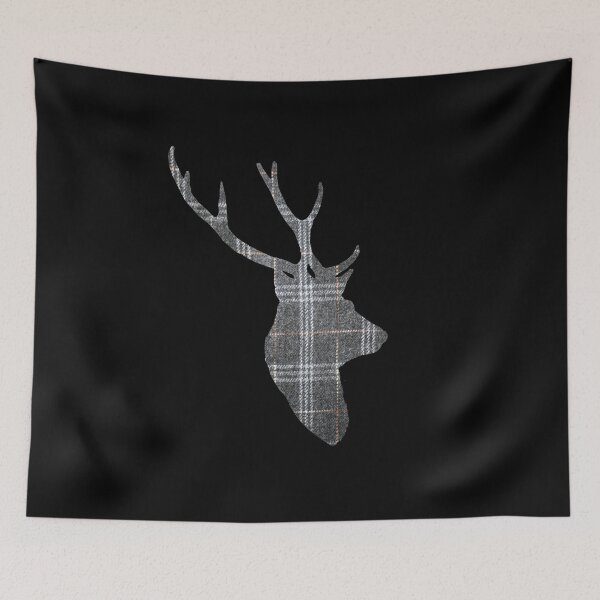 Item preview, Stag in Grey Tartan designed and sold by Murph's Images.