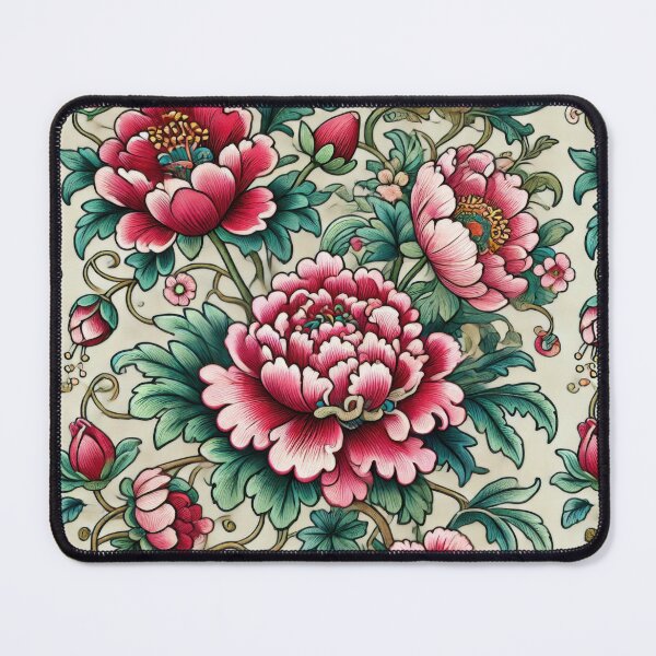 Item preview, Graceful Peonies of Suzhou Embroidery designed and sold by BobArtGallery.