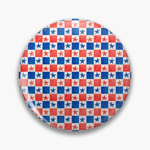 Item preview, Red, white and blue checkerboard and stars designed and sold by SJAPhoto.