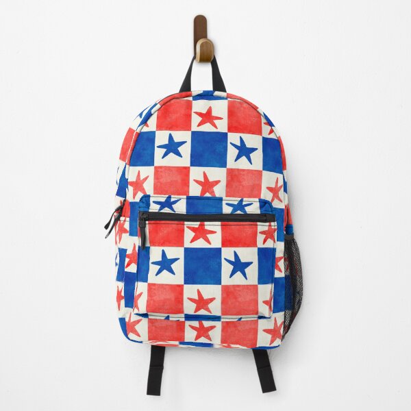 Item preview, Red, white and blue checkerboard and stars designed and sold by SJAPhoto.