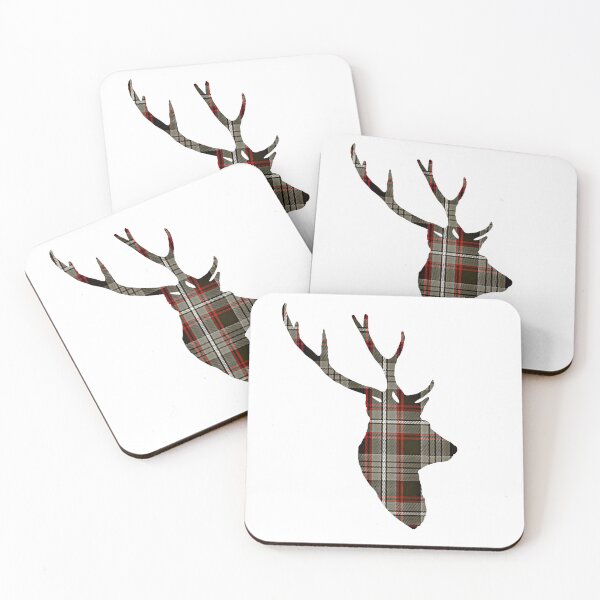 Item preview, Stag in Grey Auld Lang Syne Tartan designed and sold by Murph's Images.