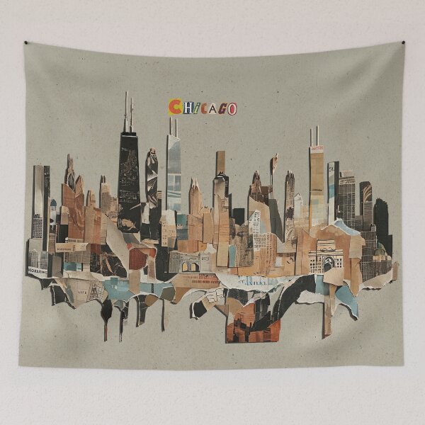 Item preview, Chicago Abstract Skyline designed and sold by caracatita75.
