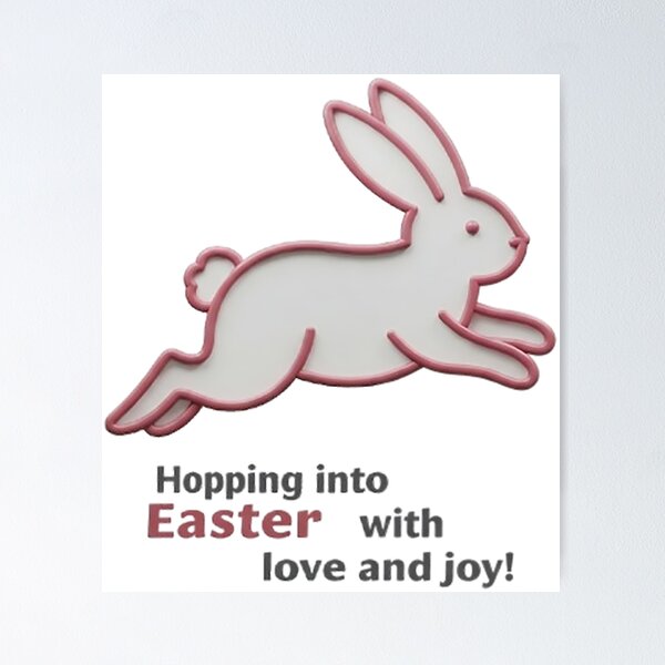 Item preview, Hopping into Easter with love and joy designed and sold by likbatonboot.