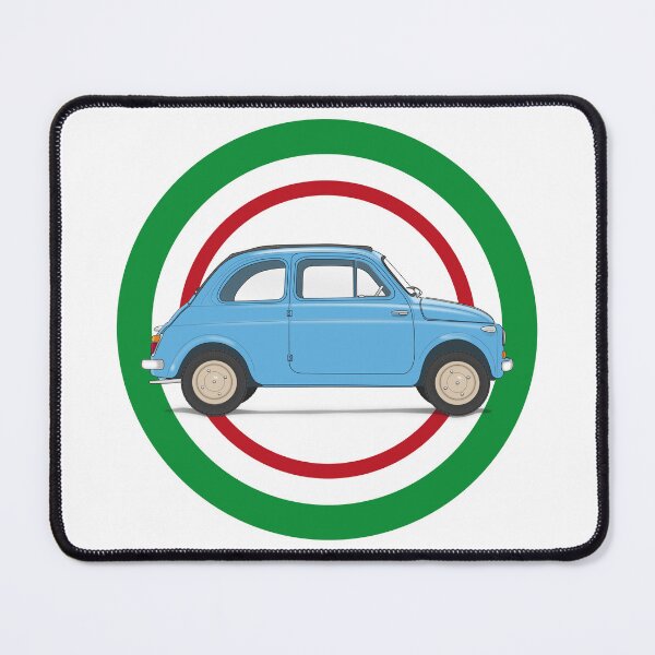 Item preview, The classic FIAT Nuova 500 in the colour "Celeste" designed and sold by BetterGraphics.
