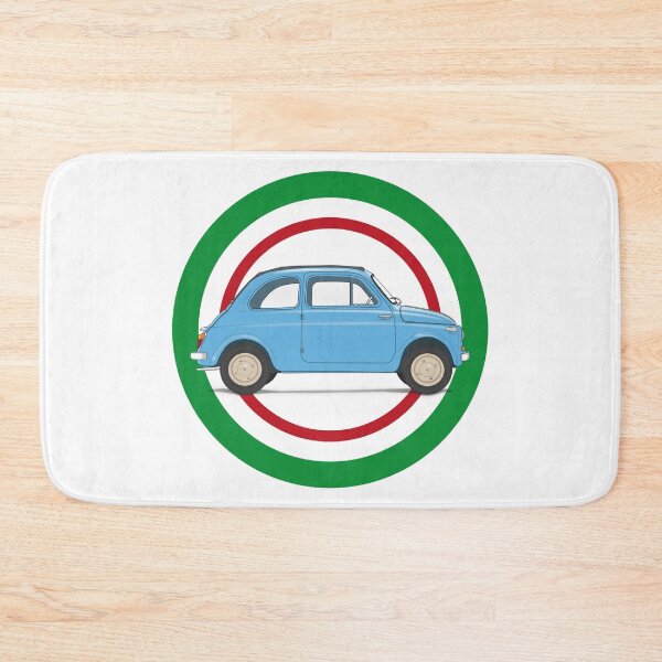 Item preview, The classic FIAT Nuova 500 in the colour "Celeste" designed and sold by BetterGraphics.