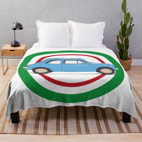 Item preview, The classic FIAT Nuova 500 in the colour "Celeste" designed and sold by BetterGraphics.