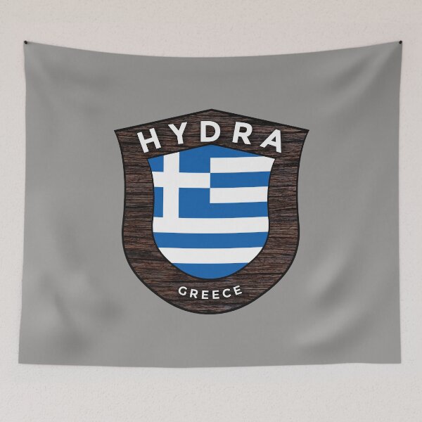 Item preview, Hydra Greece Emblem Flag designed and sold by World Designs.