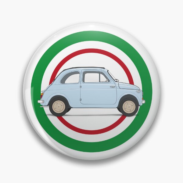 Item preview, The classic FIAT Nuova 500 in the colour "Celeste Crociera" designed and sold by BetterGraphics.