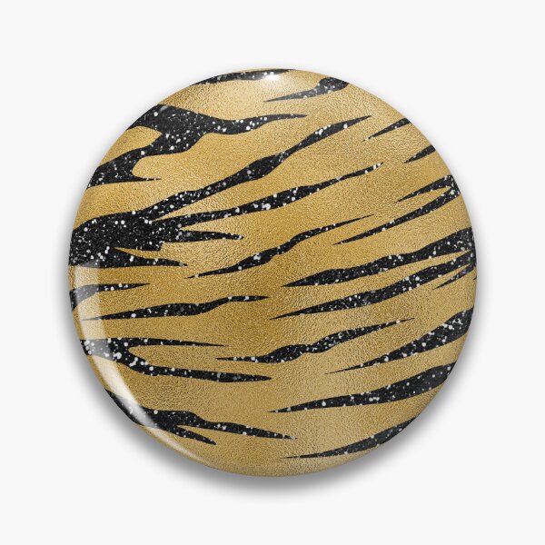 Item preview, Glitter Tigger Golden and Black Print Pattern designed and sold by PRINYOS.