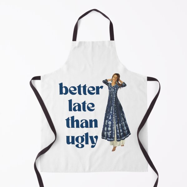 Item preview, Better late than ugly - typography with beautiful woman illustration designed and sold by Sapna Rai.