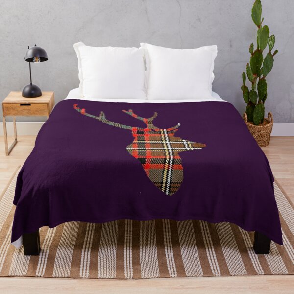 Item preview, Stag in Weathered Cunningham Hunting Tartan designed and sold by Murph's Images.