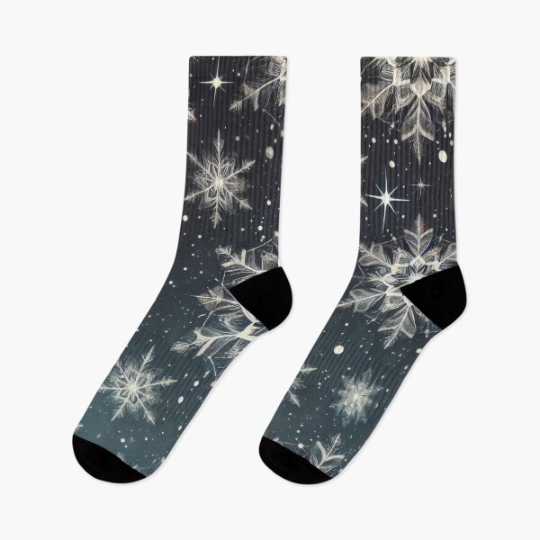 Item preview, Koch Snowflakes Under the Starry Christmas Night designed and sold by BobArtGallery.