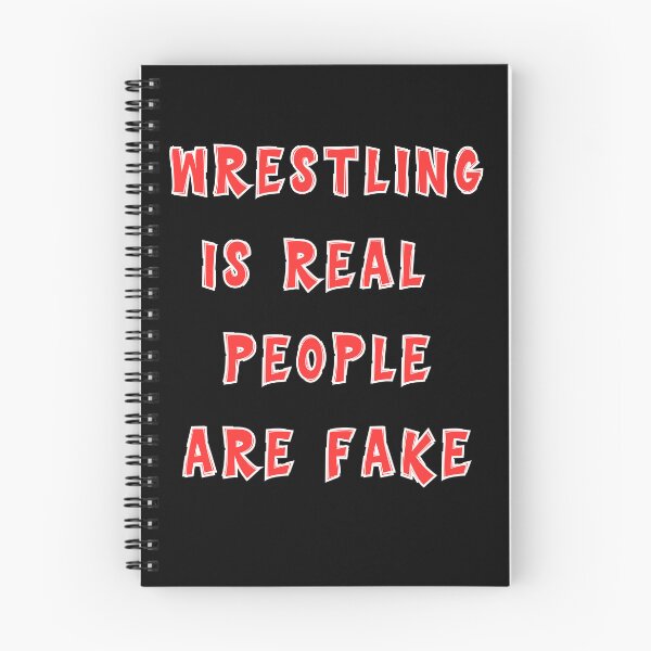 Item preview, Wrestling Is Real People Are Fake funny gifts designed and sold by crazygingercat.