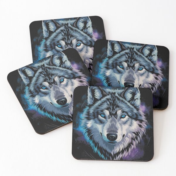 Item preview, Mystical Cosmic Wolf – Fantasy Galaxy Wolf in Outer Space designed and sold by Nicole Creates.
