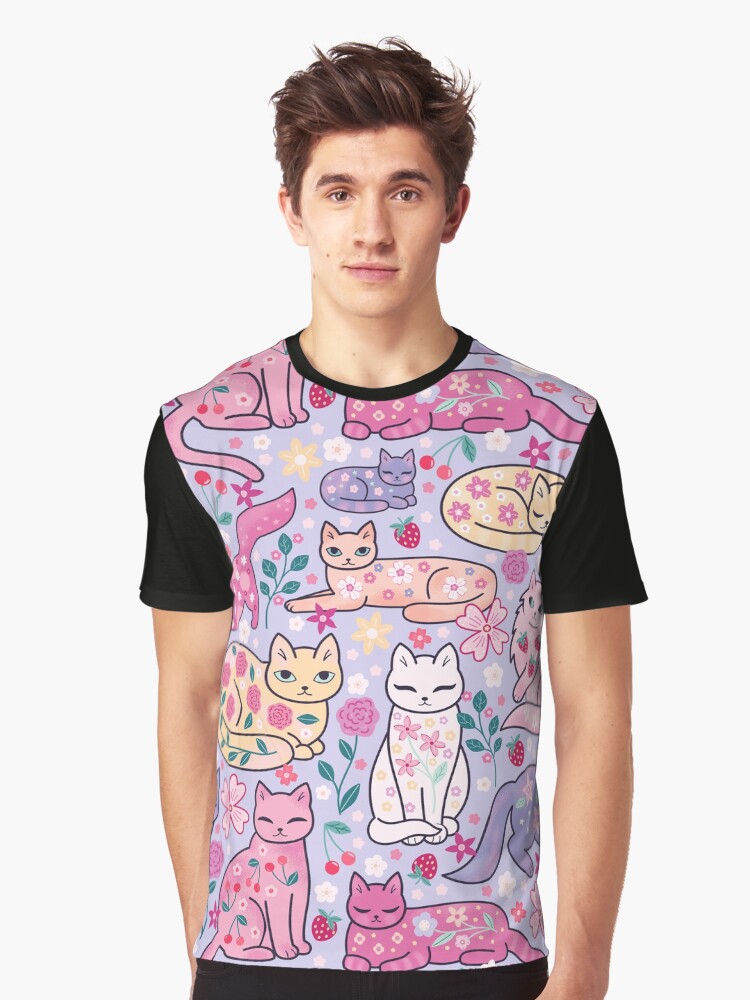 Thumbnail 1 of 5, Graphic T-Shirt, Cat Cuties designed and sold by CarlyWatts.