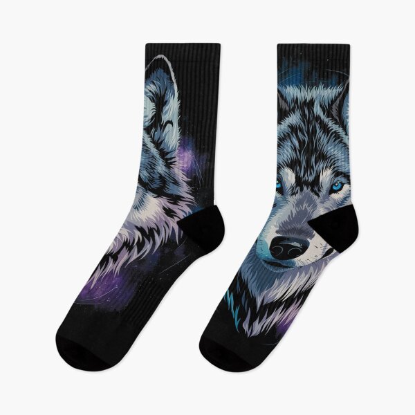 Item preview, Mystical Cosmic Wolf – Fantasy Galaxy Wolf in Outer Space designed and sold by Nicole Creates.