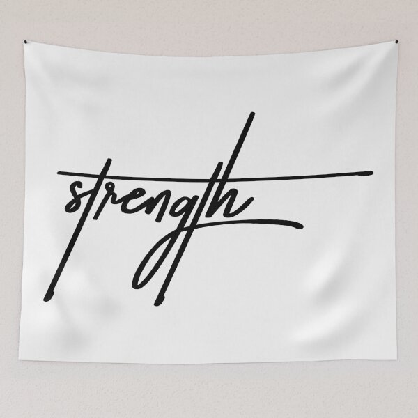 Item preview, Strength - Motivational Quote Typography Design designed and sold by ReggieDior.