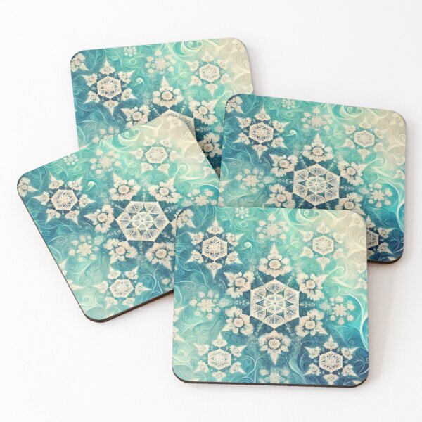 Item preview, Pythagoras Snowflakes on the Ocean designed and sold by BobArtGallery.