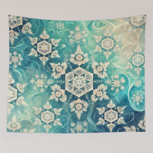 Item preview, Pythagoras Snowflakes on the Ocean designed and sold by BobArtGallery.