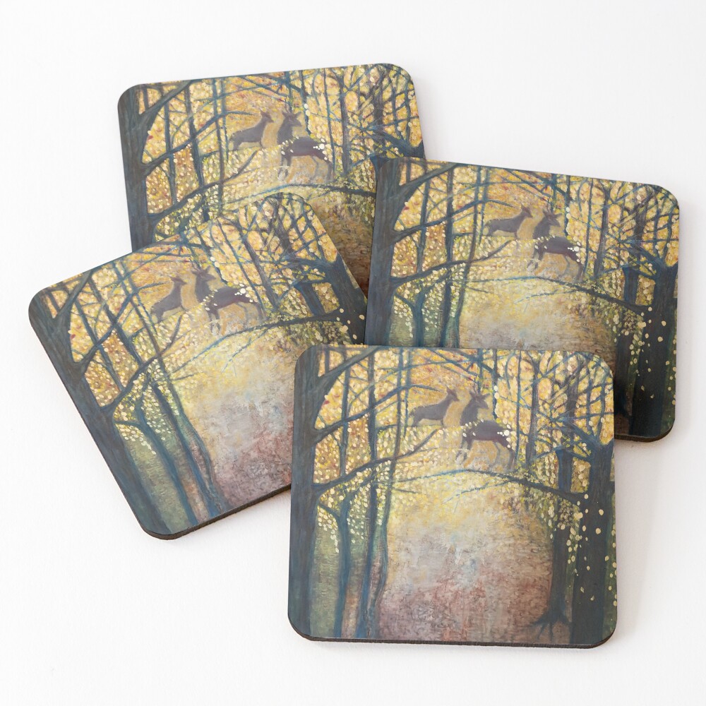 Aperçu de l'œuvre Dessous de verre (lot de 4) créée et vendue par jeirianmckay.