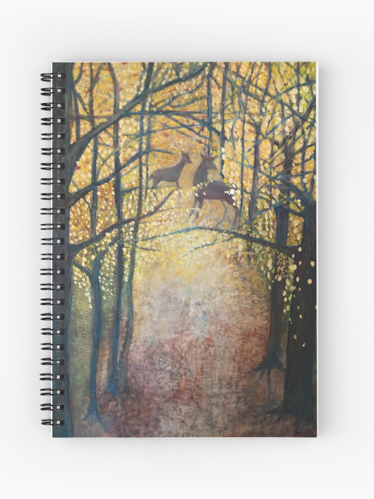 Aperçu 1 sur 3. Carnet avec l'œuvre Automne doré créée et vendue par jeirianmckay.