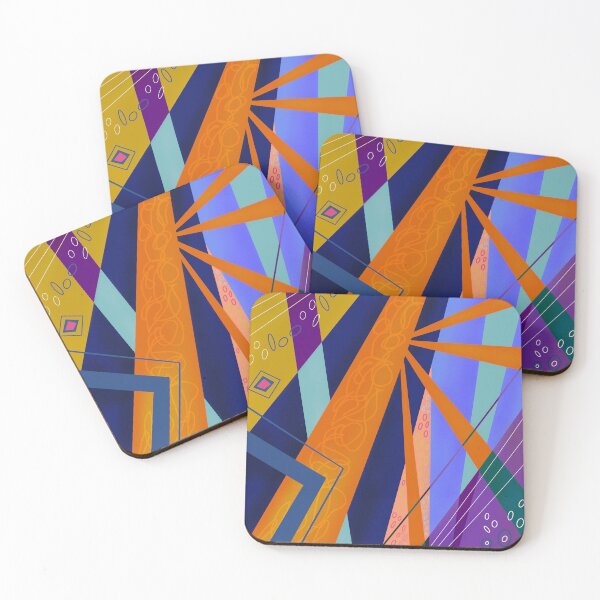 Item preview, Blue orange light show abstract  designed and sold by elliebart.