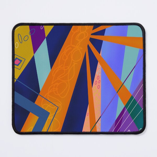 Item preview, Blue orange light show abstract designed and sold by elliebart.