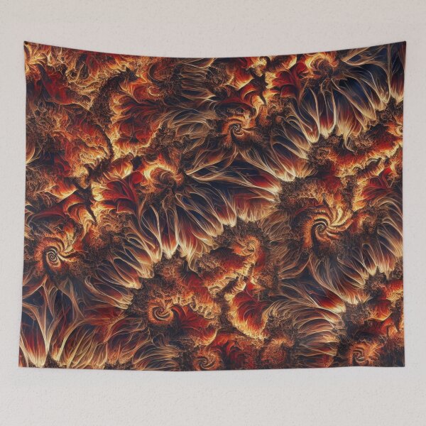 Item preview, Flames of Burning Ship Fractal designed and sold by BobArtGallery.