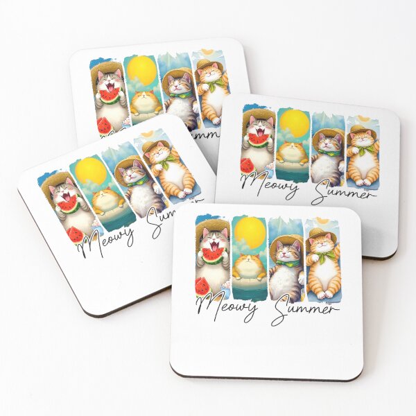 Item preview, Summer Cats, Cute Trendy Summer Vibes designed and sold by Blazejzawadzk.