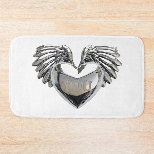 Item preview, Silver heart with wings designed and sold by DragonflyLP.