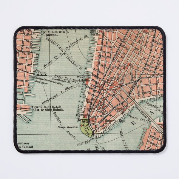 Item preview, South Manhattan around 1895: Vintage map of New York City designed and sold by RetroTraveller.