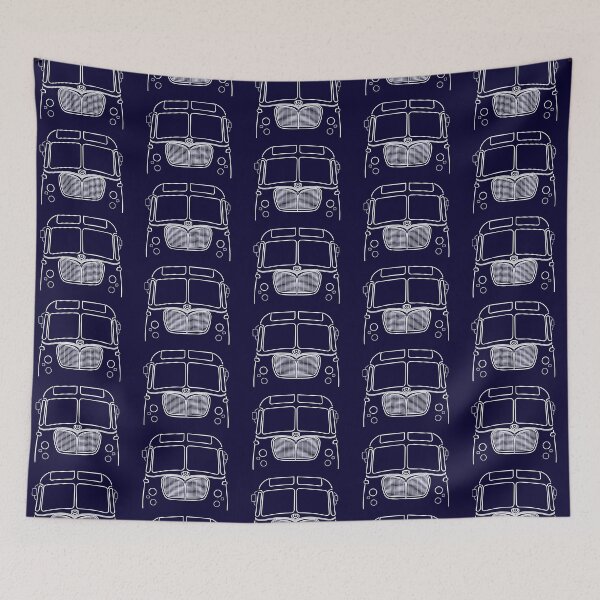 Aperçu de l'œuvre Bedford SB bus classique britannique blanc des années 1950 créée et vendue par soitwouldseem.