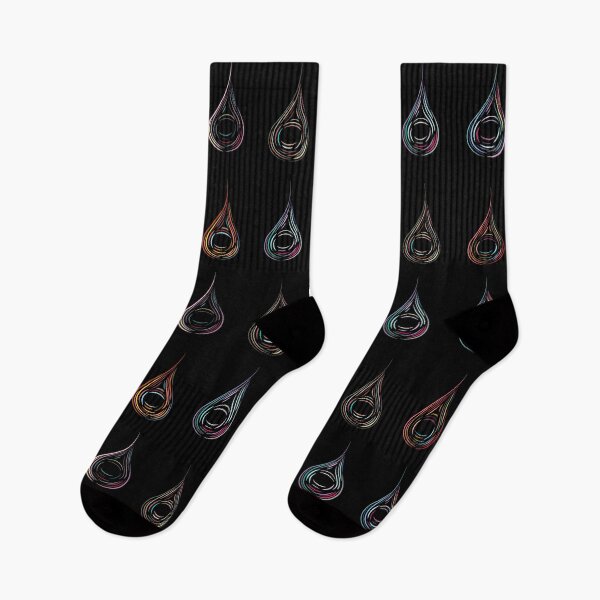 Item preview, Six Droplets - Muted Colours, Dark Background designed and sold by Onyx Swan Art.