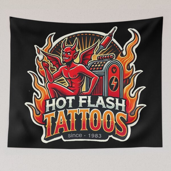 Item preview, Devil designed and sold by hotflashtattoo.