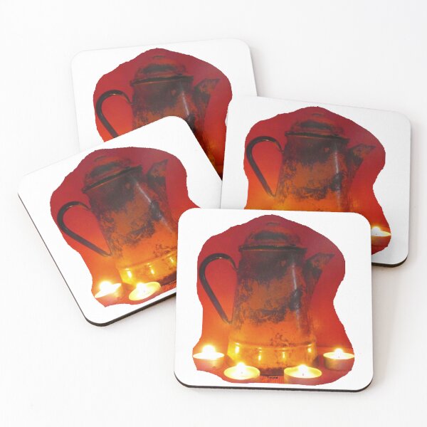 Item preview, Campfire coffee pot and 4 burning candles designed and sold by ZoffArt-Shop.