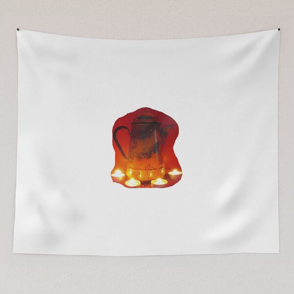 Item preview, Campfire coffee pot and 4 burning candles designed and sold by ZoffArt-Shop.