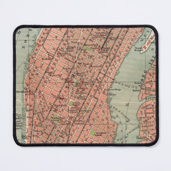 Item preview, North Manhattan around 1895: Vintage map of New York City designed and sold by RetroTraveller.