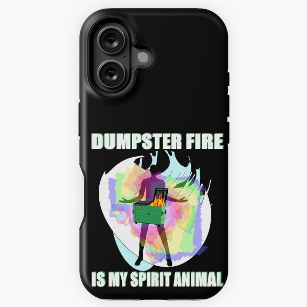 Aperçu de l'œuvre Le feu de poubelle est mon animal spirituel créée et vendue par DadMakes.