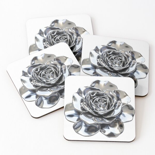 Item preview, silver metal rose designed and sold by DragonflyLP.