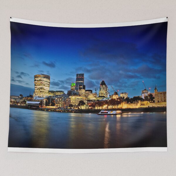 Item preview, London Skyline Cityscape At Night designed and sold by AndyEvansPhotos.