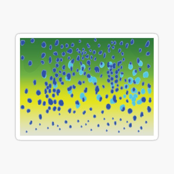 Vista previa del artículo con la obra «Diseño de pesca con patrón de piel de mahi mahi», diseñado y vendido por BikeVoucherJr.