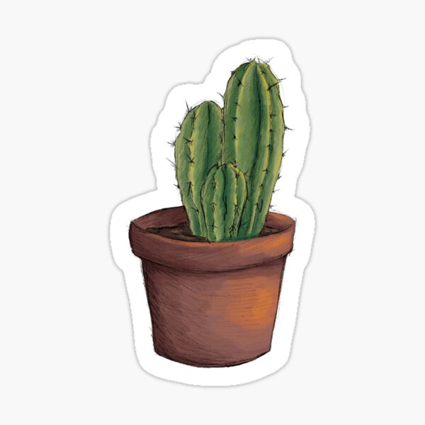 Vista previa del artículo con la obra «Cactus», diseñado y vendido por abbygdraws.