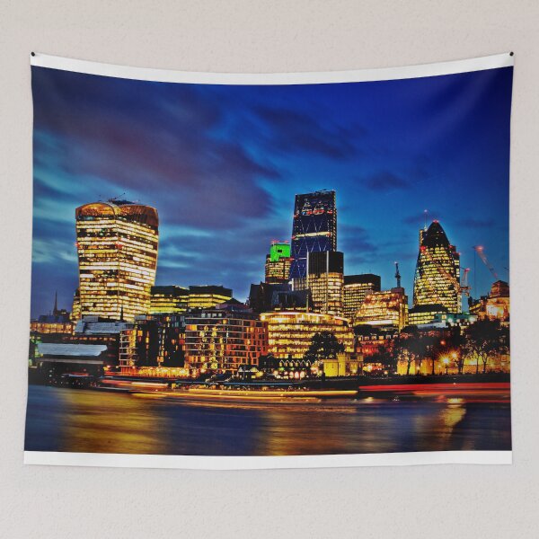 Item preview, London Skyline Cityscape At Night designed and sold by AndyEvansPhotos.