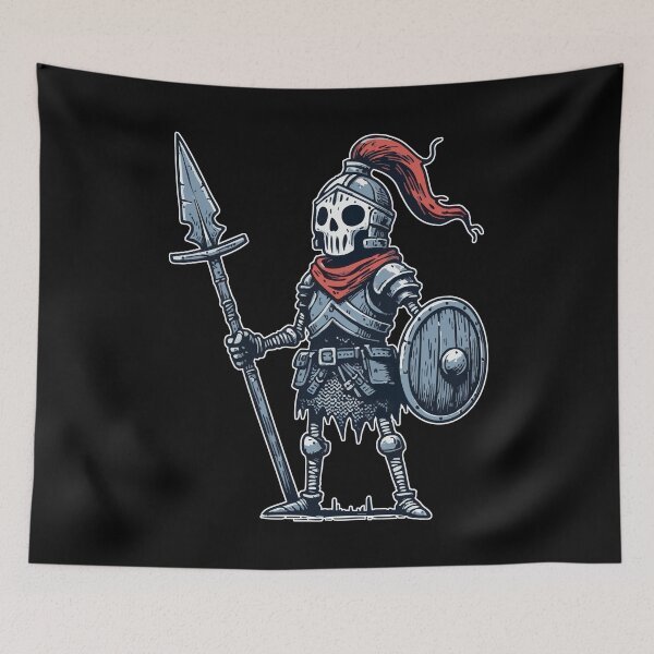 Item preview, Skeleton Knight Medieval Fantasy designed and sold by TomFrontierArt.