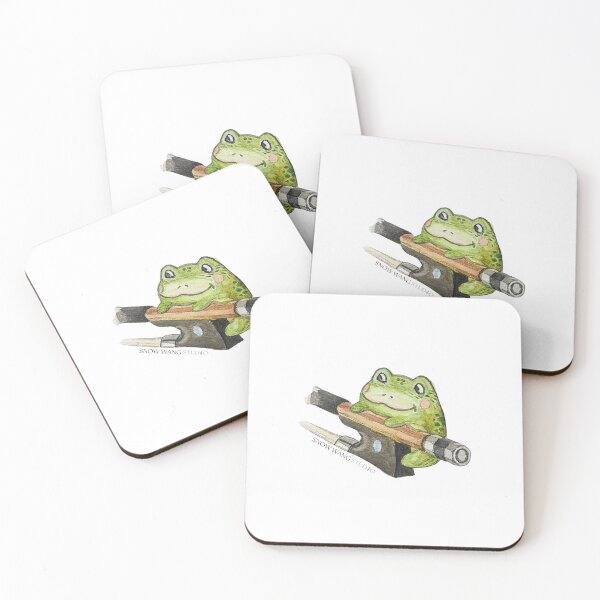 Item preview, Violin Bow Sticker Frog Sticker designed and sold by Snow-W-Studio.