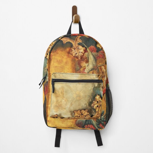 Item preview, Altarpiece of Saint Michael medieval art painting (left side panels) designed and sold by Vintage Designs +.