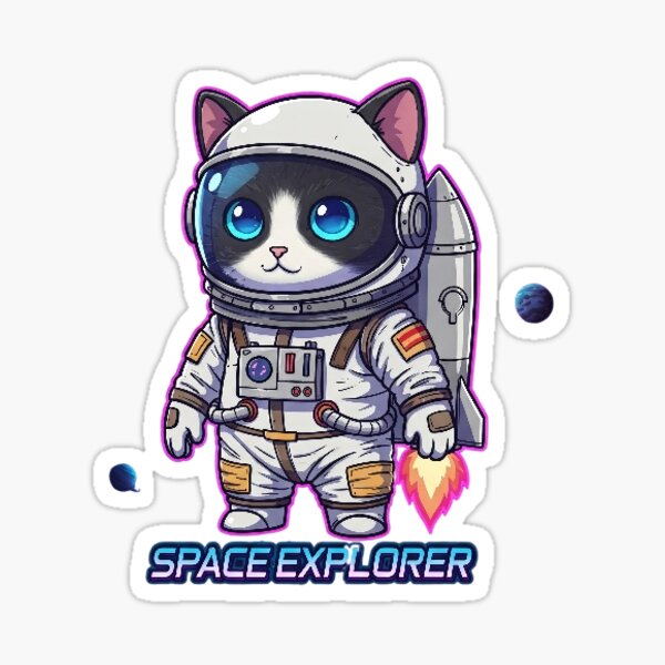 Item preview, Space Explorer Cat designed and sold by nawed20002.