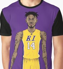 "B.I." (purple) Graphic T-Shirt